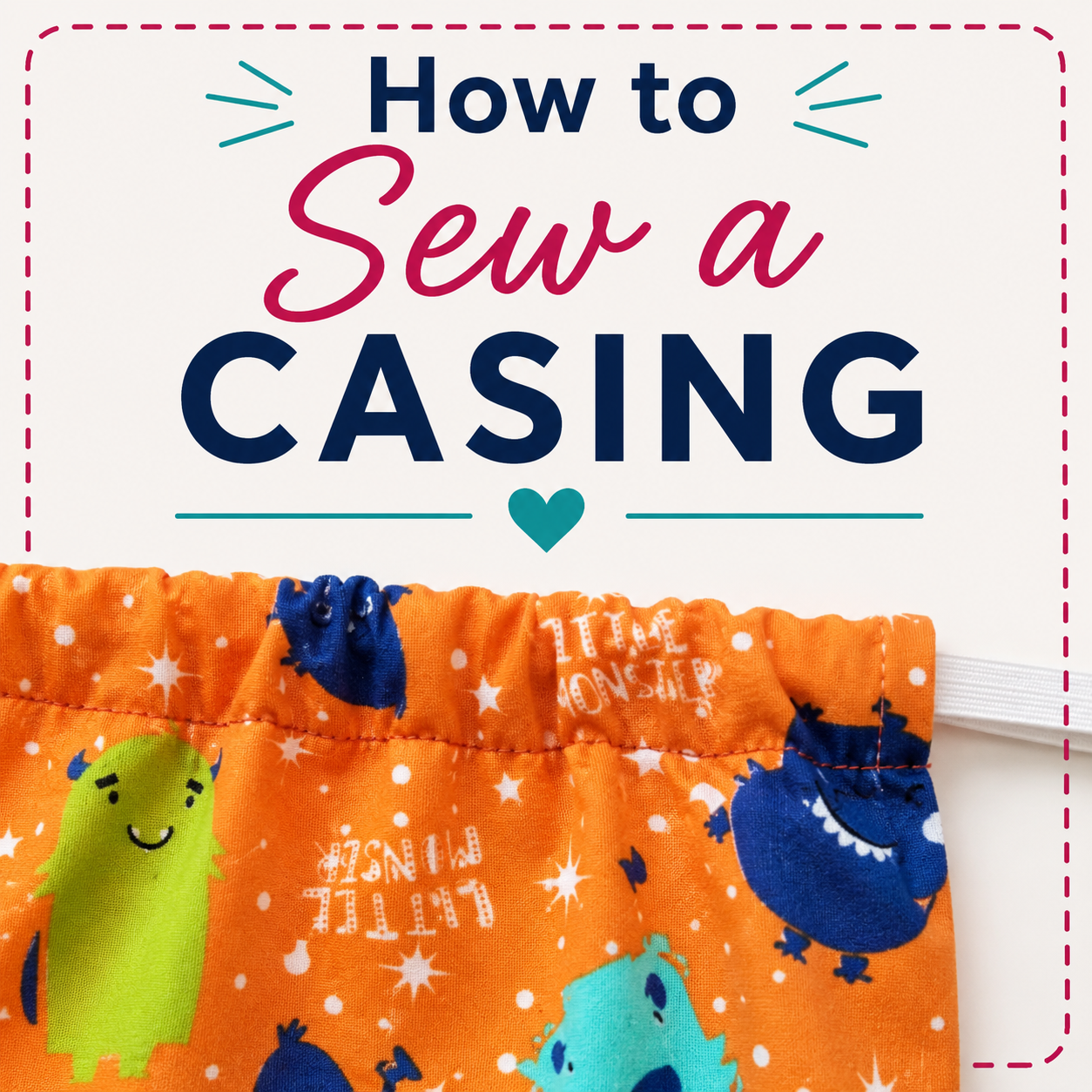 How to Sew an Elastic Waistband Casing (Step-by-Step Guide)
