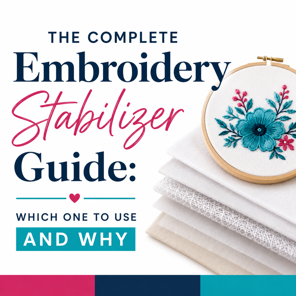 The Complete Embroidery Stabilizer Guide: Which One to Use and Why