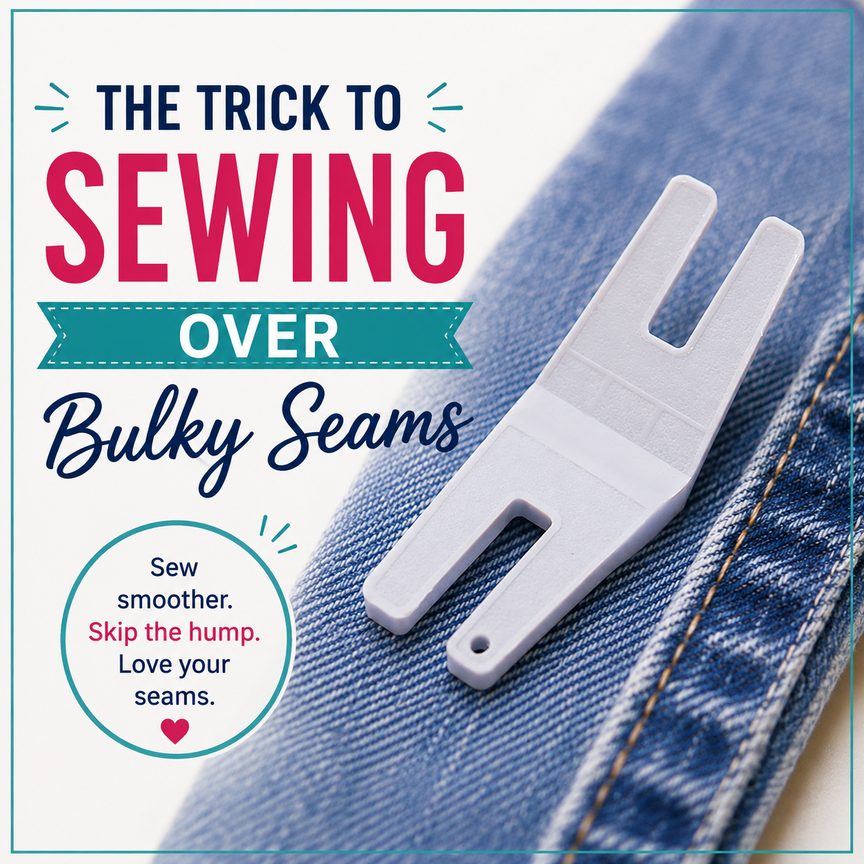 The Trick to Sewing Over Bulky Seams