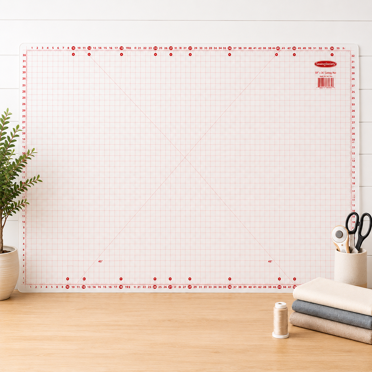 Large Cutting Mat (59" × 36") for Sewing and Crafts