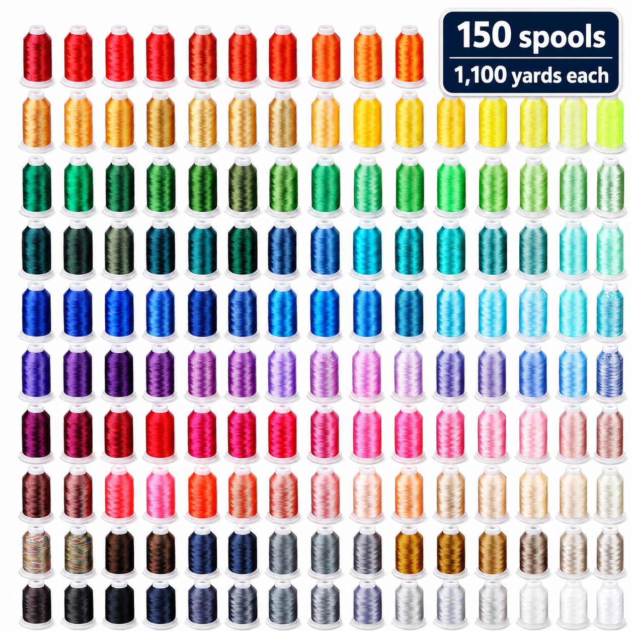 Embroidery Thread Mega Bundle — 150 Spools